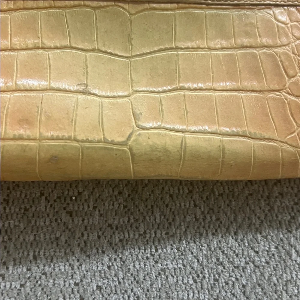 Brahim Italy Vintage Leather crocdile Wallet For Women Made In Italy